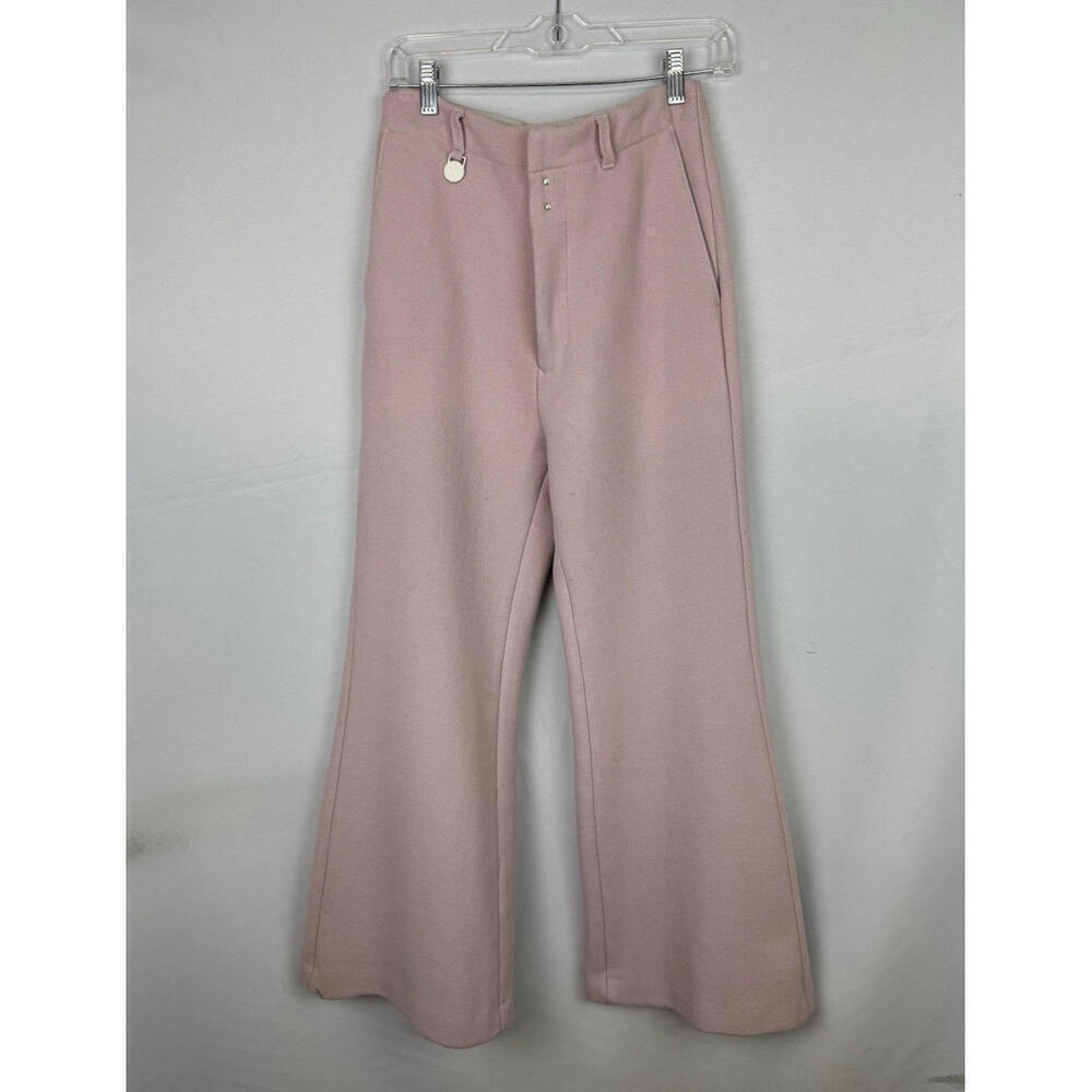 MM6 Maison Margiela Flared Suit Trousers Wool Pink Size 38 IT 26x29